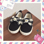 kidsスリッポン♪チェックリボン