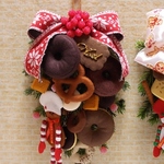 クリスマス☆スイーツスワッグ（ドーナツ）☆フェルトスイーツ雑貨
