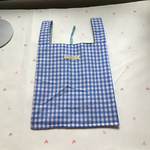 コンビニお弁当エコバック(ギンガムブルー)