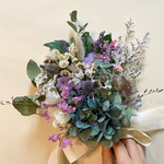 秋色紫陽花 White＆pastel color スワッグ