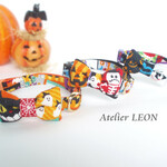 賑やかハロウィン！おばけが可愛いスクエアりぼん＊猫ちゃん首輪