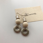 シルバー×クリア▸▹ピアス＆イヤリング