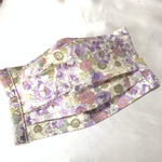 【再販×2】プリーツマスク　花柄A  ラベンダー