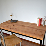 Antique Work table 120 iron leg 