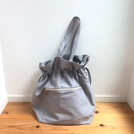 巾着トート　/　グレー