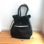 巾着トート　/　クロ