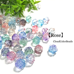 【Rose】グラデーション手染めビーズ