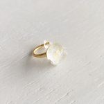 【希少】グリーンアメジスト原石イヤーカフA／Brazil