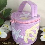 1969erikoさま♡専用ページ♡ハワイアンキルト♡バニティポーチ♡ラベンダー♡