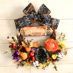 No.wreath-15222★ハロウィンリース　20-(10) ハロウィン・サイン　40x40cm・アートフラワー/造花リース/大型リース