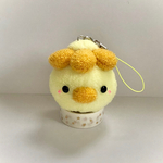 ふわふわお顔ストラップ＊黄色っぱさん