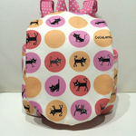 猫ちゃんとドットのベビーリュック