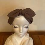 リボン付ヘアターバン　