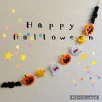 再16】ハロウィンガーランド     ハロウィン　ガーランドHalloween フェルト