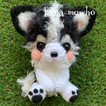 ＊haninoe様オーダー品 ふわもこ あみぐるみ ワンちゃん(チワワ)＊