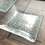 つづれ　小皿　昭和レトロガラス　アンティーク　型ガラス　もったいないをカタチに　思い出と一緒に
