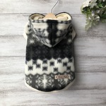 犬服 ❁フリースパーカー スノー柄❁