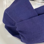 国産ダブルガーゼのクロスヘアターバン ネイビー