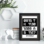 FAMILY INITIAL&BIRTHDAY POSTER(A4)