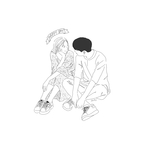 【snsアイコンや名刺にも】線画似顔絵シンプルイラスト♪