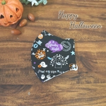 sale✨翌日発送‼️ハロウィン柄マスク👻XSサイズのみ ロゴ ブラック