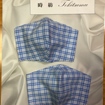 2枚セットで300円！ハンドメイド　夏仕様マスク　チェック同柄２枚