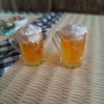 ミニチュアフード(ビール、惣菜)
