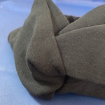 ダブルガーゼのクロスヘアターバン　ブラック