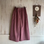  ワイドパンツ スモーキーピンク