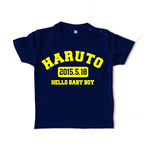 名前入り・命名Tシャツ【college】
