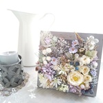  Botanical Frame ＜ blanc＞＊受注制作＊フレームアレンジ＊ボタニカル＊クラシカル＊プリザーブドフラワー＊お花＊ギフト＊結婚祝い＊記念日＊新築祝い＊秋の新作
