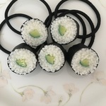 シンプル！かっぱ巻きのヘアゴム♡