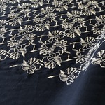 刺繍布＜hiuhiu>コットンウール ネイビー30センチ