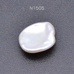 N1505 2個  高品質淡水パール No.13 不規則型 穴なし 天然素材 2×【1ヶ】