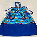 大きな大きな巾着　　乗り物柄