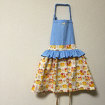 miomia様専用  パンケーキ×水色水玉 エプロン 110~120