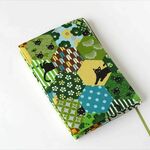 文庫本ブックカバー　和柄　猫