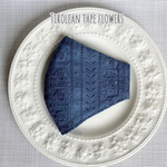 🆕 美人マスク☆Tirolean tape flowers/ビンテージブルー　快適、息がしやすい！ Autumn&Winter