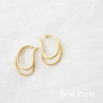 2pcs イヤーカフ  マットゴールド
