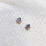 SWAROVSKIドロップpierce/earring(スモーキーモーヴ)