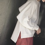 バックフリルスウェット（ホワイト）