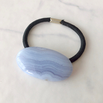 ブルーレースアゲートのヘアゴム