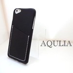 1枚の革でできたiPhone6plusケース カードケース付き