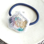 whitegray&colors  ビーズ 刺繍 ヘアアクセサリー