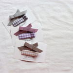 gingham clip set♡