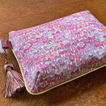 デッドストックリバティ、ジェニーズ・リボンズきらめき柄のポーチ