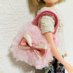 リカちゃん 服 ★送無★リカちゃんにぴったりなふわもこバッグ♡⑧