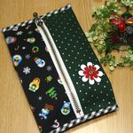 【送料無料】ティッシュ＆マスクケース☆クリスマスマトリョーシカＧ