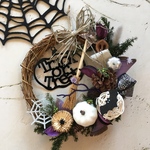 【再販】ハロウィンリース　森の魔女リース　  