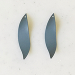 Matte Grey Leaf Pendant Tops